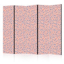Paravent, Raumteiler freistehend, Trennwand - Giraffe Pattern - Colorful Animal Pattern in Blue-Pink