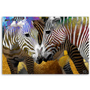 Canvasbillede, Zebra dyr abstrakt