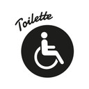 Wandtattoo Behinderten-Toilette
