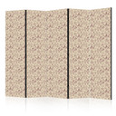 Paravent, Raumteiler freistehend, Trennwand - Beige Nature of the Forest