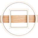 Deckenleuchte Leopold, braun, 5,5 x 39 cm, Holz Moderne LED-Deckenleuchte, dimmbar