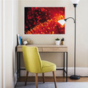 Poster autocollant - W - Fibre Optique abstrait