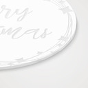 Akrylbillede, vinduesbillede til at hænge op Glædelig jul - Rund
