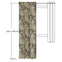 Homing Vorhang mit verdeckten Schlaufen Kelani grün -  2.45 x 1.4 m