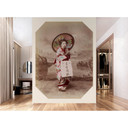 Livingwalls Fototapet Walls by Patel 3 Kyoto 2 beige, brun, rosa, blå, gul