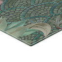 Salpicadero de cocina Pavo real en jardín tropical sobre mosaico - Bloomery Decor - Panorama