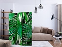 Paravent Séparation de pièce - Feuilles tropicales, 3 pièces