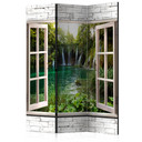 Screen room divider - Grøn skat, 3-delt