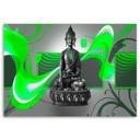 Canvasbillede, Buddha abstrakt