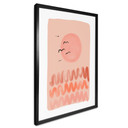 Plakat w kolorze brzoskwiniowego zachodu słońca - Treechild