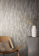 blomst og fleece Naturlig Opulence tapet i rød, brun