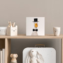 Billede af træ til at stille op - Gentleman Gås med Cylinder - Korenkova - 15x15 cm
