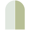 Wallsticker set of 2 half arches - mint and pistachio