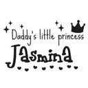 Wallsticker -  + Navn Daddy's little Princess