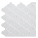 Carrelage adhésif arabesque grise claire - Set de 4 en 25,4 x 25,4 cm l'un