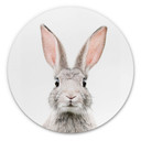 Tableau sur alu-Dibond rond Sisi & Seb - Oreilles de lapin
