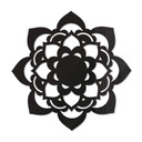 Dekoracja akrylowa - Mandala Lotos