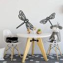 Muursticker origami libelle