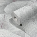 blomstertapet, non-woven tapet Kumano grå, blå