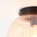 Deckenleuchte Junis, braun, 21,8 x 25 cm, Glas Deckenleuchte