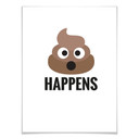 Plakat - Emojione - Shit happens