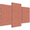 3 stykke lærredsprint, Leopard Leopard Pels Patches Mønster