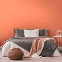 Mat orange ensfarvet tapet - moderne non-woven tapet - glat tapet