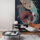 Vlies Fototapete - Star Wars Classic Concrete Asteroid Worm - 200 x 280 cm