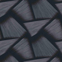 Tapeta z włókniny o geometrycznych kształtach i metalicznym efekcie w kolorze czarnym