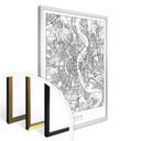 Plakat mapa miasta Kolonia