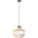Pendelleuchte Philipp, braun, 120 x 35 cm, Bambus Pendellampe