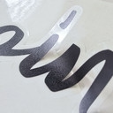 Spiegelsticker, Dekorativer Sticker Halbe Blume 