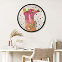 Plakat skarpetkowa miłość spotyka kwiatową siłę - Mokate - Round