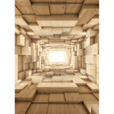 Fototapet - 3D Træ - Tunnel
