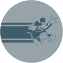 Selvklæbende non-woven tapet - Mickey Bonjour - 125 x 125 cm