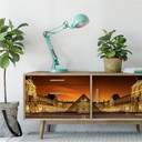 Zelfklevende Poster - Kiciak - Illuminated Louvre