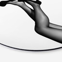 Tableau sur alu-Dibond rond 1X Studio - Velvet Pumps
