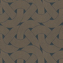 Tapeta flizelinowa w stylu art deco czarne złoto - tapeta graficzna z wzorem linii