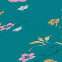 blomstertapet med fugle - tapet påfugl turkis gul - blomstertapet designer