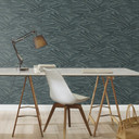 stribet tapet, non-woven tapet Sky Lounge natgrå metallic