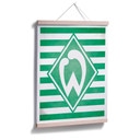 Poster Werder Bremen Logo Streifen