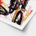 Dynamiczny plakat rowerzysty górskiego - Jaszke