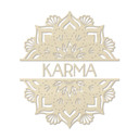 Dekoracja drewniana topola - Mandala Karma