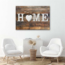 Canvasbillede, hjem hjerte Vintage