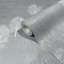 Vliestapete Illustration Modern, Natur in Silber 