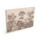 Houten Wanddecoratie met tuinlandschap in beige - Ms Tiff