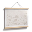 Plakat z kwiatami Wildflowers w kredowym kolorze Greige - Bloomery Decor