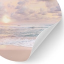 Naklejka na ścianę zachód słońca nad plażą i morzem - Sisi & Seb - Round