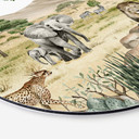 Tableau sur alu-Dibond rond Kikki Belle - La Savane