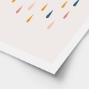 Poster Pluie joyeuse dans des tons pastels - Menina Lisboa